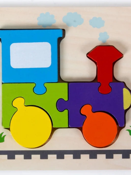 Puzzle enfant | Train coloré