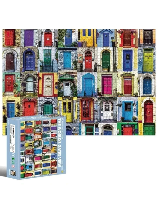 Puzzle 2000 pièces | Portes Colorées