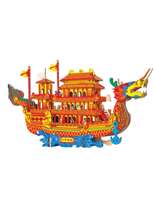 Puzzle 3D | Bateau Dragon Chinois