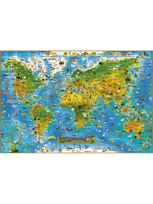 Puzzle Carte du Monde | Le Monde Animalier