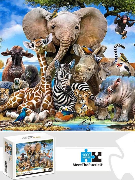 Puzzle 1000 pièces | Animaux de la Savane