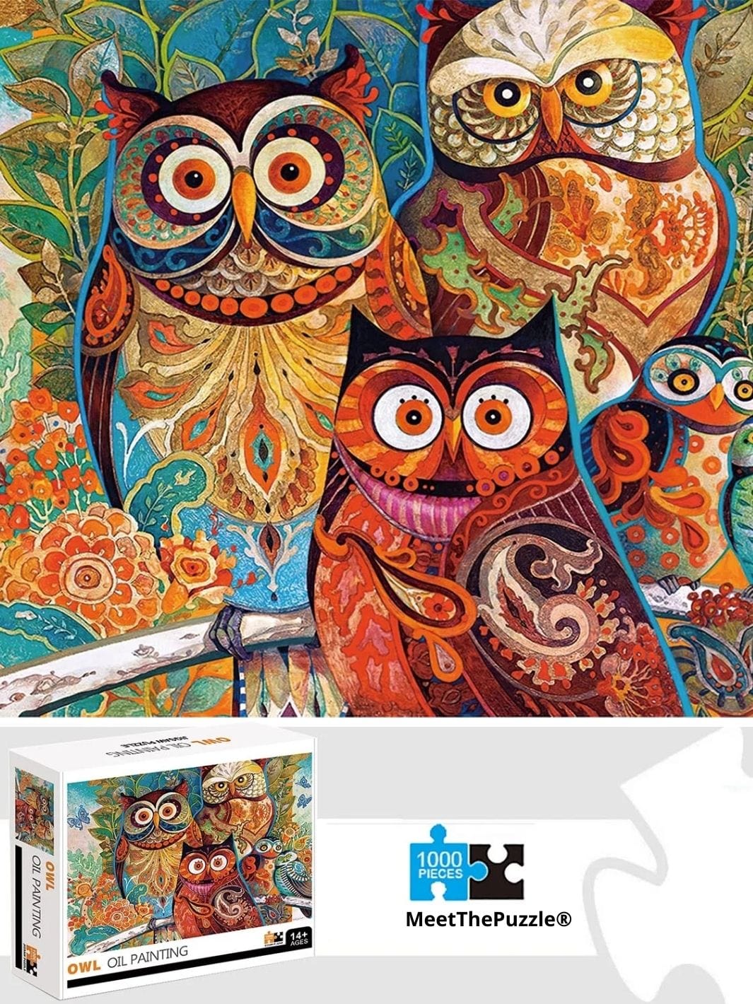 Puzzle 1000 pièces | Hibou